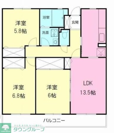 サウセ茅ヶ崎南の物件間取画像